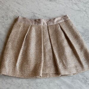 Milly Metallic Tweed Skirt